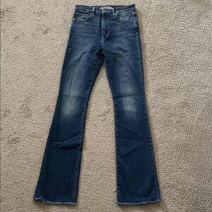 Joes jeans blue jeans bootcut high waisted raw hem size 27